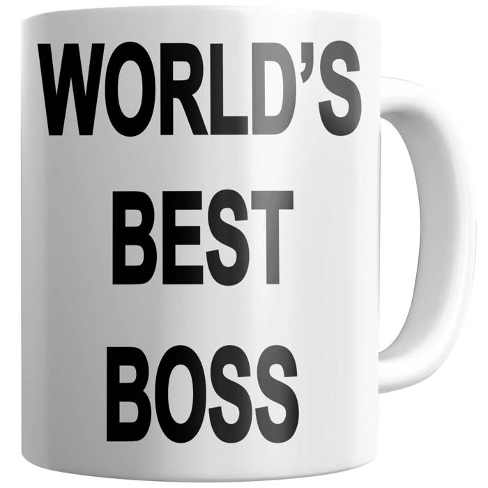 KUBEK z nadrukiem WORLD S BEST BOSS THE OFFICE