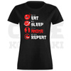 KOSZULKA DAMSKA EAT SLEEP ANIME REPEAT