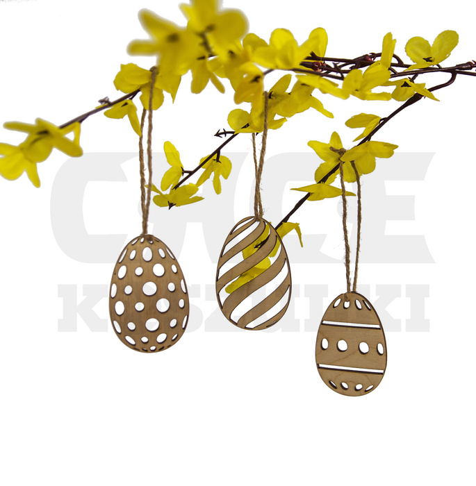 ZESTAW DUŻYCH OZDÓB WIELKANOCNYCH W PUDEŁKU 36szt