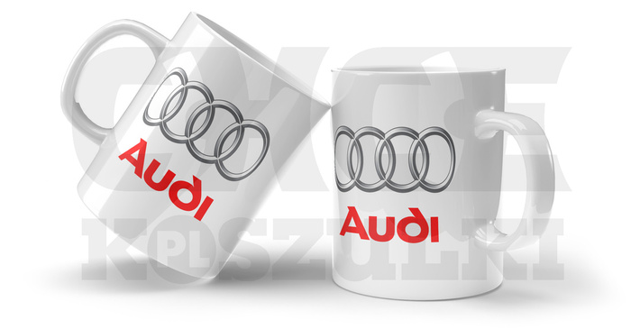 KUBEK Z NADRUKIEM DLA FANA AUDI LOGO A3 A4 PREZENT