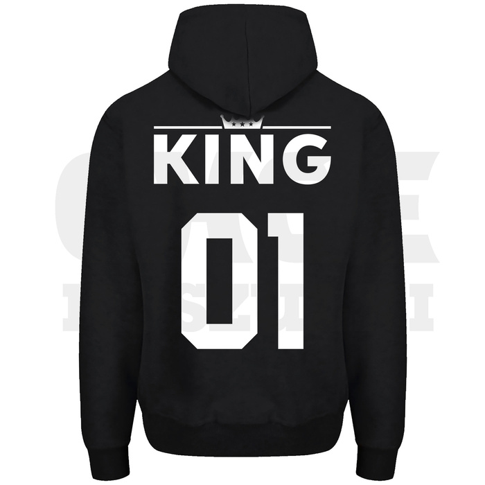 ZESTAW BLUZ DLA PAR KING QUEEN BLUZY NADRUK PLECY PARY NA PREZENT