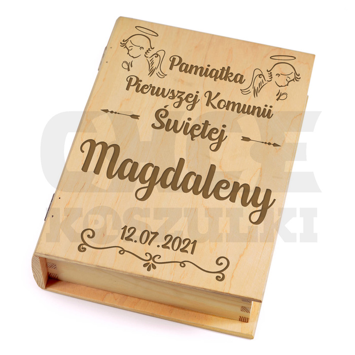 PISMO ŚWIĘTE W PUDEŁKU PAMIĄTKA KOMUNIA CHRZEST (małe)