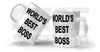 KUBEK z nadrukiem WORLD S BEST BOSS THE OFFICE
