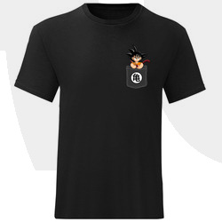KOSZULKA MĘSKA POCKET GOKU DRAGON BALL ANIME