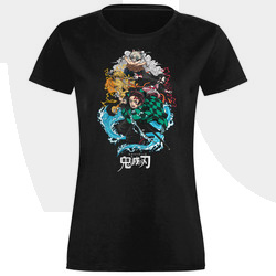 KOSZULKA DAMSKA DEMON SLAYER KIMETSU NO YAIBA ANIME