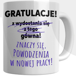 KUBEK NA POŻEGNANIE KOLEŻANKI KOLEGI Z PRACY