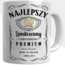 KUBEK NA 40 URODZINY NAJLEPSZY 40 LATEK PREZENT