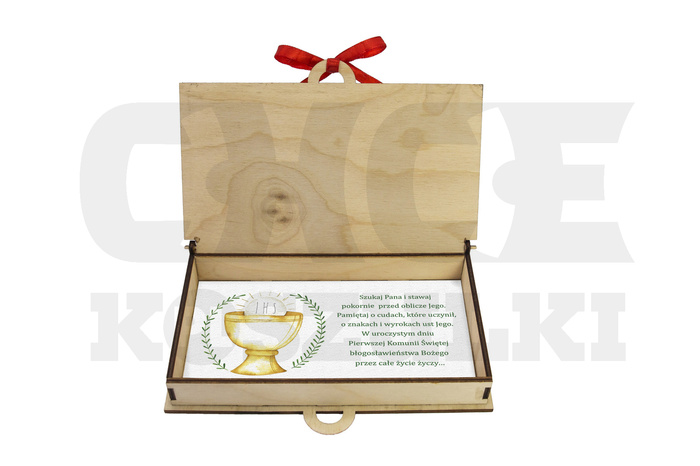 PUDEŁKO NA PIENIĄDZE I KOMUNIA ŚWIĘTA PREZENT