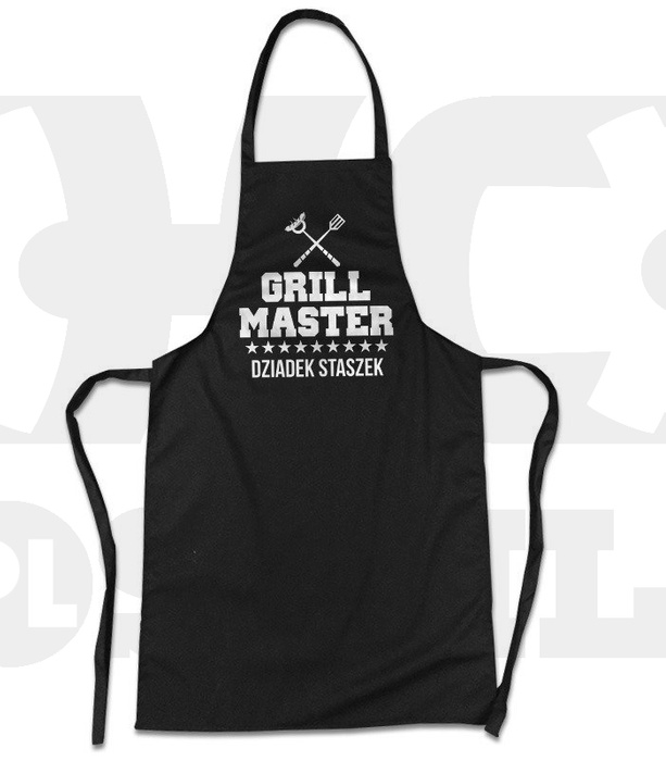 Fartuszek na Dzień Dziadka Grill Master (Podaj Imię)