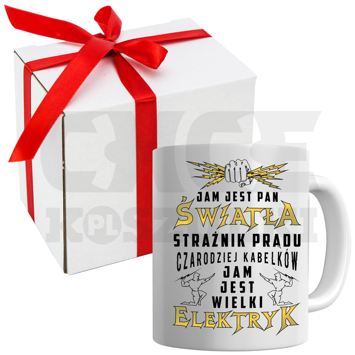 KUBEK DLA ELEKTRYKA PAN ŚWIATŁA NA PREZENT UPOMINEK