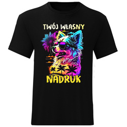 TWÓJ WŁASNY NADRUK KOSZULKA MĘSKA Z NADRUKIEM XL