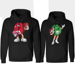 ZESTAW BLUZ DLA PAR ZAKOCHANY M&M WALENTYNKI