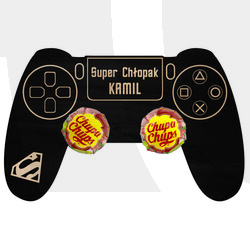 PREZENT NA DZIEŃ CHŁOPAKA MĘŻCZYZNY PAD PS NA LIZAKA ZE SKLEJKI