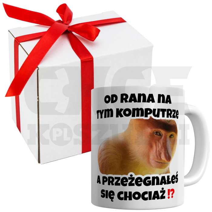 KUBEK NOSACZ OD RANA W KOMPUTRZE ŚMIESZNY PREZENT