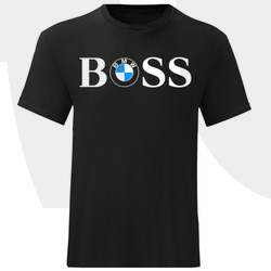 MĘSKI T-SHIRT BOSS BMW BAWEŁNIANY BOSS KOSZULKA