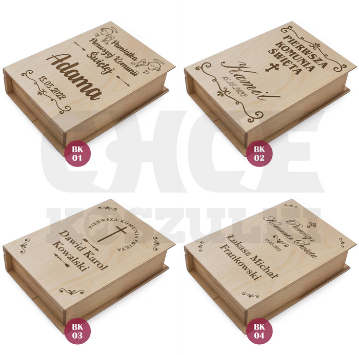 PISMO ŚWIĘTE W PUDEŁKU PAMIĄTKA KOMUNIA CHRZEST (małe)