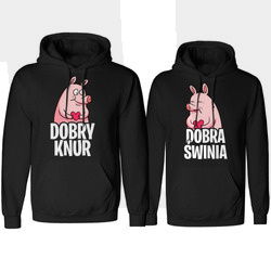 ZESTAW BLUZ DLA PAR ŚWINIE KNUR I ŚWINIA NA PREZENT