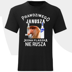 KOSZULKA MĘSKA PRAWDZIWY JANUSZ ŚMIESZNA