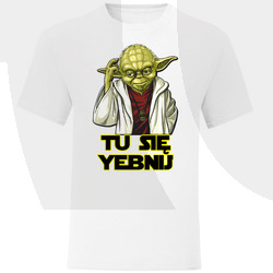 KOSZULKA MĘSKA YODA TU SIĘ YEBNIJ STAR WARS