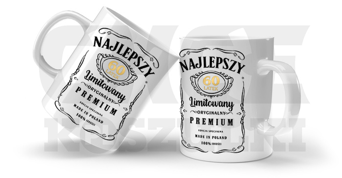 KUBEK NA 60 URODZINY NAJLEPSZY 60 LATEK PREZENT