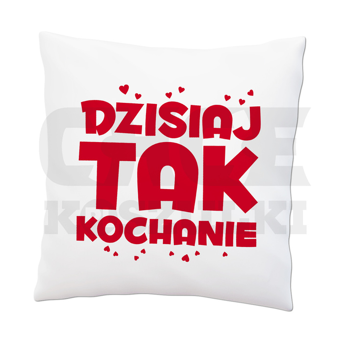PODUSZKA NA WALENTYNKI DZISIAJ TAK NIE KOCHANIE