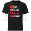 KOSZULKA MĘSKA EAT SLEEP ANIME REPEAT