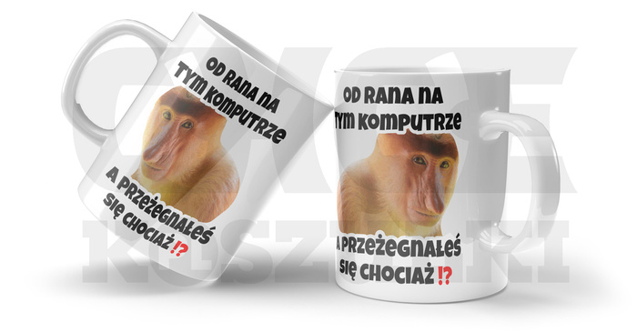 KUBEK NOSACZ OD RANA W KOMPUTRZE ŚMIESZNY PREZENT
