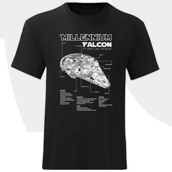KOSZULKA MĘSKA MILLENIUM FALCON STAR WARS