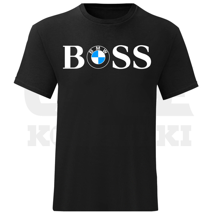 MĘSKI T-SHIRT BOSS BMW BAWEŁNIANY BOSS KOSZULKA