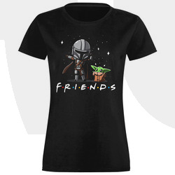 KOSZULKA DAMSKA MANDALORIAN FRIENDS STAR WARS