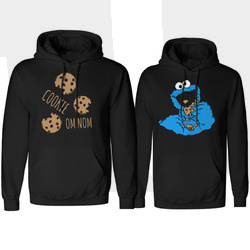 ZESTAW BLUZ DLA PAR CIASTECZKOWY POTWÓR CIASTECZKO