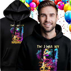 BLUZA Z KAPTUREM Z TWOIM NADRUKIEM KREATOR 3XL