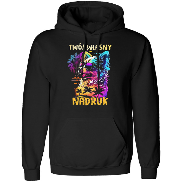 BLUZA Z KAPTUREM Z TWOIM NADRUKIEM KREATOR L